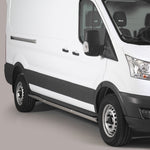 Load image into Gallery viewer, Ford Transit Mk8 2014- LWB L3/H3 Stainless Steel Side Bars
