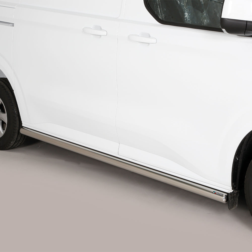 Ford Transit Custom 2023- SWB Stainless Steel Side Bars