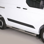 Load image into Gallery viewer, Ford Transit Custom 2012-2023 SWB Stainless Steel Round Side Steps
