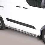 Load image into Gallery viewer, Ford Transit Custom 2012-2023 SWB Polished Side Bars with Side Steps
