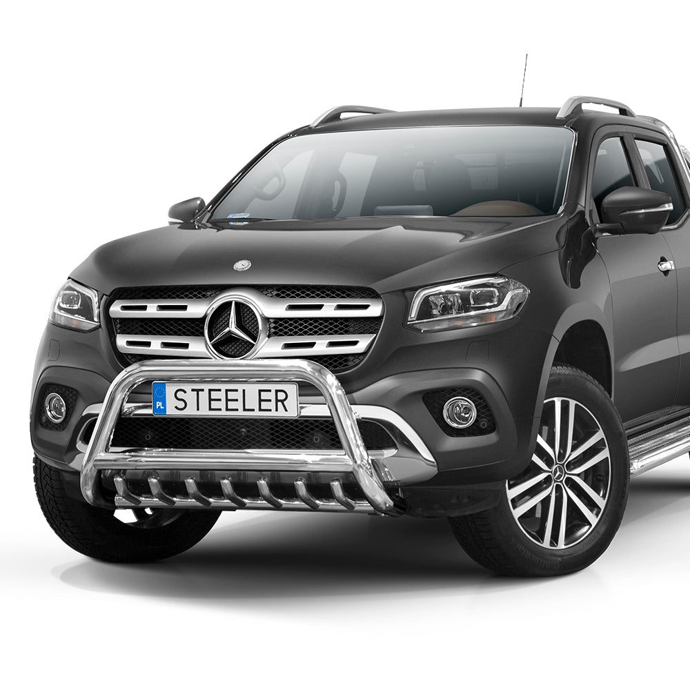 Mercedes X-Class Stainless Steel A-Bar with Axle Bars