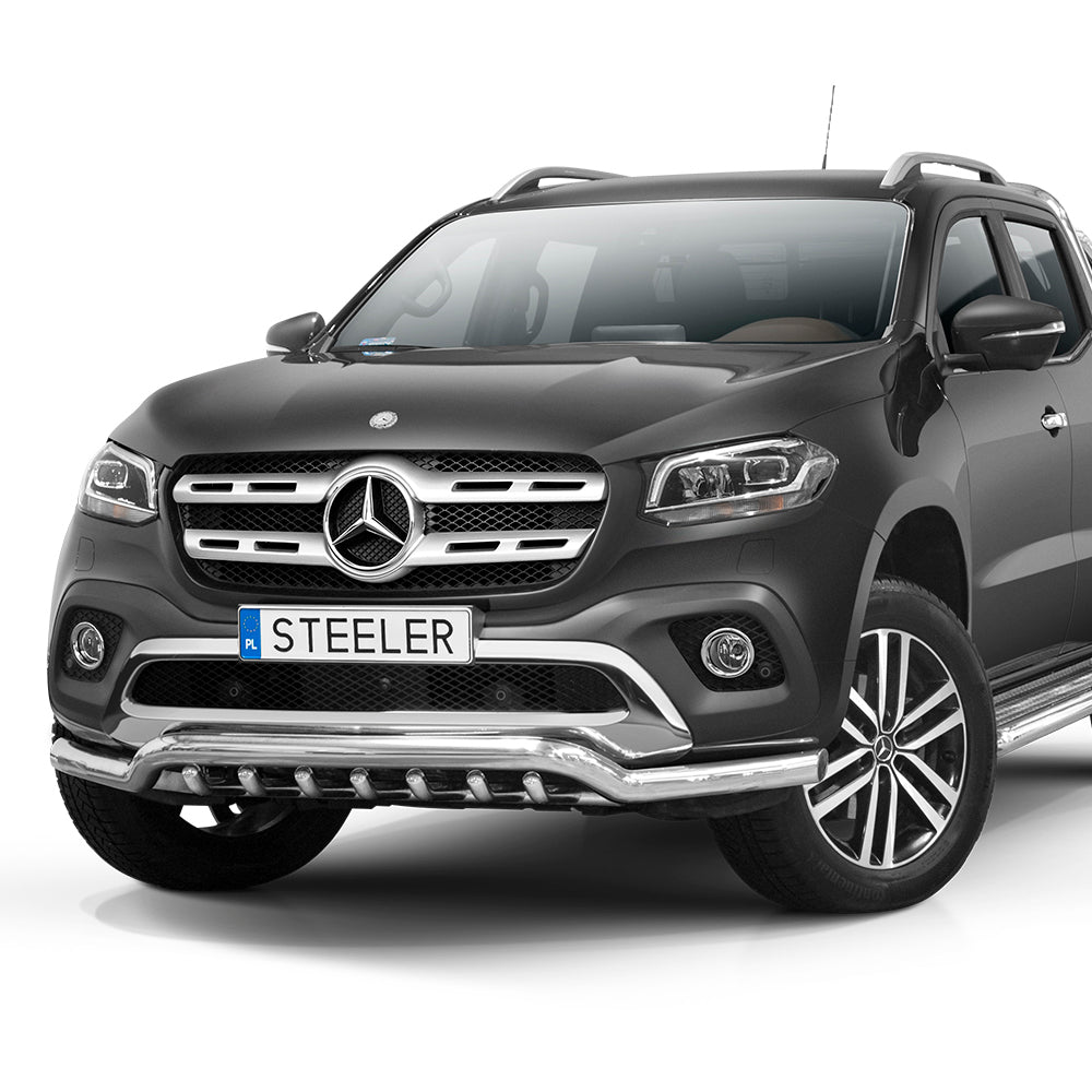 Mercedes X-Class Stainless Steel Spoiler Bar with Axle Bars